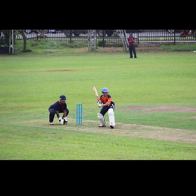 Young Bas de Leede playing cricket. Image courtesy: basdeleede/IG
